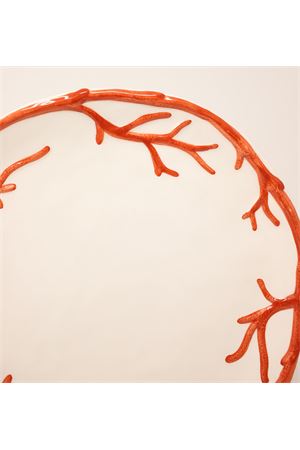 fruit plate with red coral L'Oasi ceramiche | PIATTOFRUTTACORALLOROSSO
